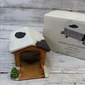Department 56 COVERED BRIDGE Heritage Village Christmas accessory